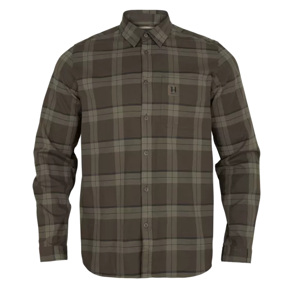 Härkila Fjell férfi hosszú ujjú vadászing, Green check, XXL