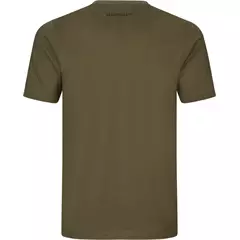 Härkila H-logo férfi póló, Dark olive, M