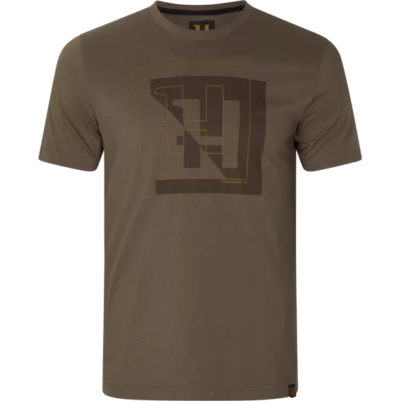 Härkila H-logo férfi póló, Major brown, L