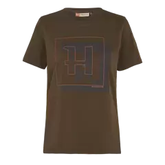 Härkila H Logo női rövid ujjú póló, Willow Green, L