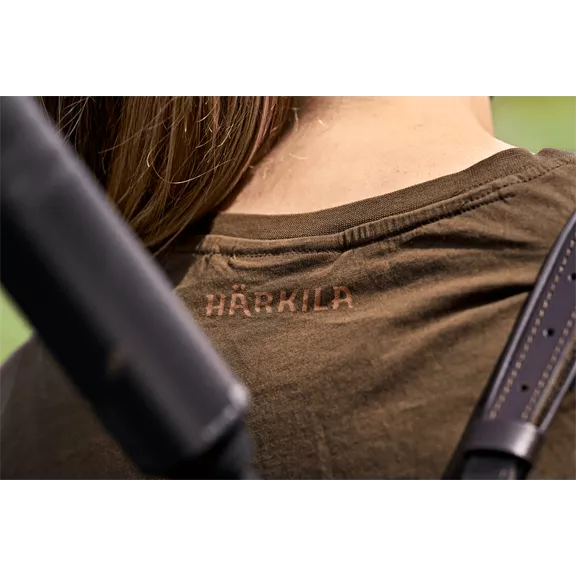 Härkila H Logo női rövid ujjú póló, Willow Green, XS