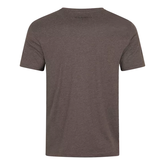 Härkila Identity férfi rövid ujjú póló, Brown melange, 4XL