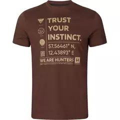 Härkila Instinct férfi póló, Burgundy, M