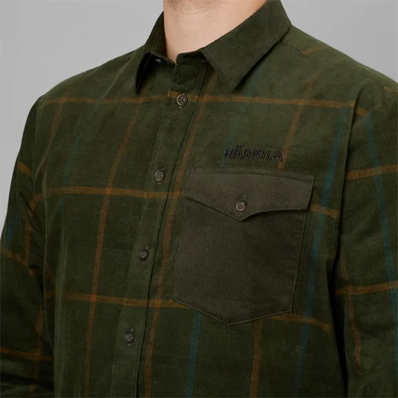 Härkila Kaldfjord hosszú ujjú férfi ing, Willow green check, XXL