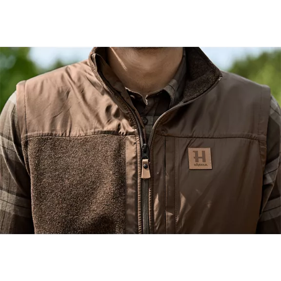 Härkila Kalix fleece férfi mellény, Dark earth, L