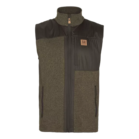Härkila Kalix fleece férfi mellény, Willow green/Shadow brown, M
