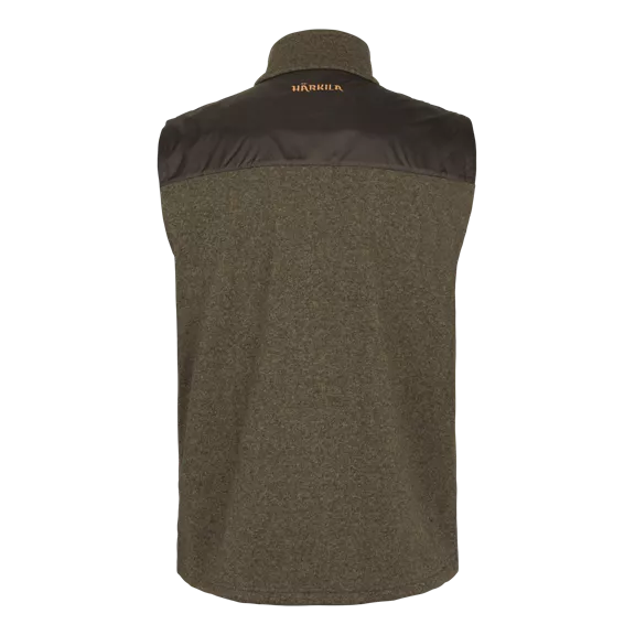Härkila Kalix fleece férfi mellény, Willow green/Shadow brown, M