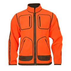 Härkila Kamko Blaze férfi kifordítható polárkabát, Orange Blaze/Willow Green, S