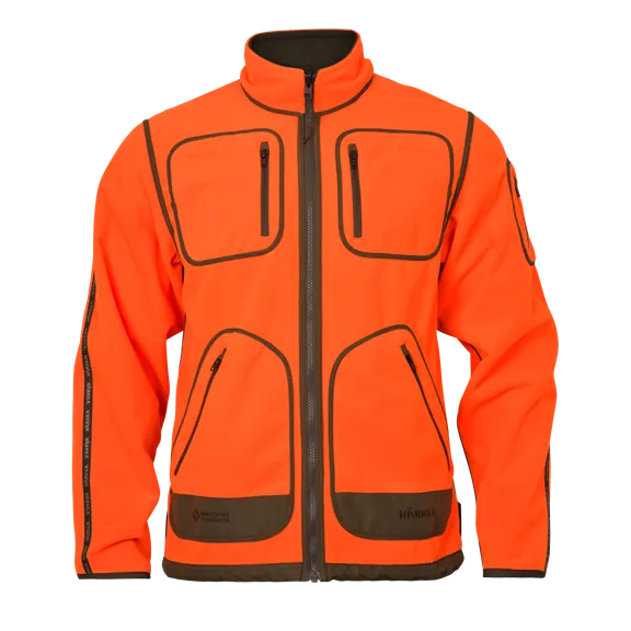 Härkila Kamko Blaze férfi kifordítható polárkabát, Orange Blaze/Willow Green, S