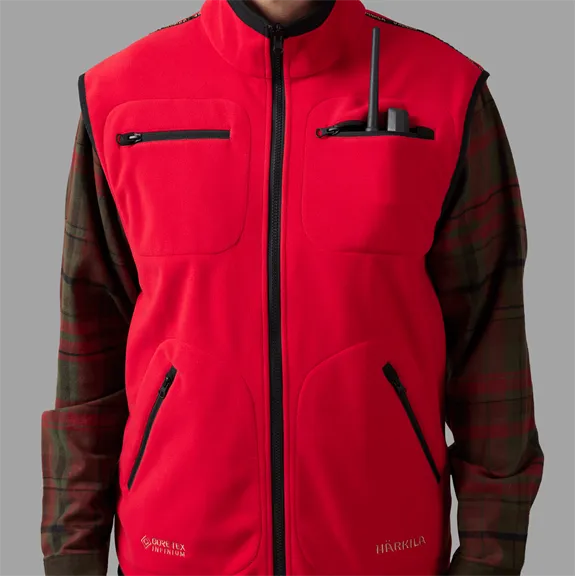Härkila Kamko fleece férfi mellény, Brown/Red, M