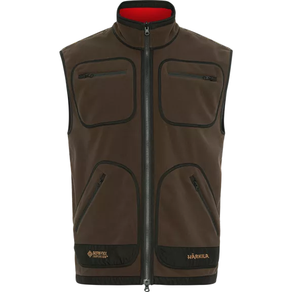 Härkila Kamko fleece férfi mellény, Brown/Red, S