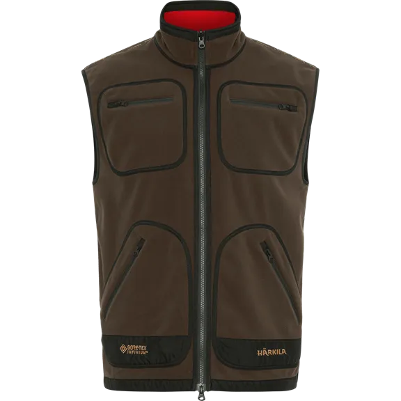 Härkila Kamko fleece férfi mellény, Brown/Red, S