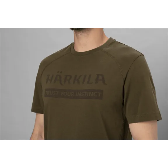 Härkila Logo férfi póló, Willow green, L