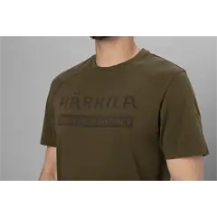 Härkila Logo férfi póló, Willow green, M