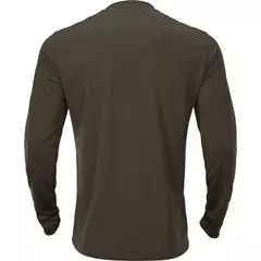 Härkila Mountain Hunter hosszú ujjú férfi póló, Hunting green/Shadow brown, 3XL
