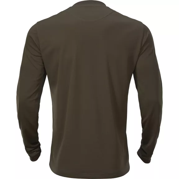 Härkila Mountain Hunter hosszú ujjú férfi póló, Hunting green/Shadow brown, 3XL