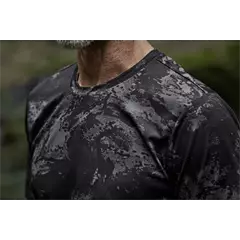 Härkila Noctyx Camo férfi rövid ujjú póló, AXIS MSP® Black/Black, M