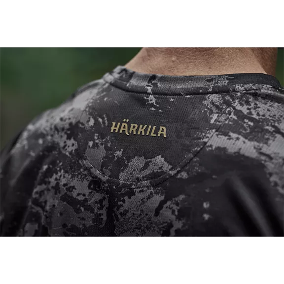 Härkila Noctyx Camo férfi rövid ujjú póló, AXIS MSP® Black/Black, XL