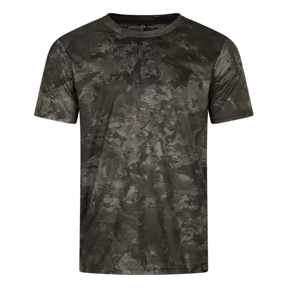 Härkila Noctyx Camo férfi rövid ujjú póló, AXIS MSP® Black/Black, XL