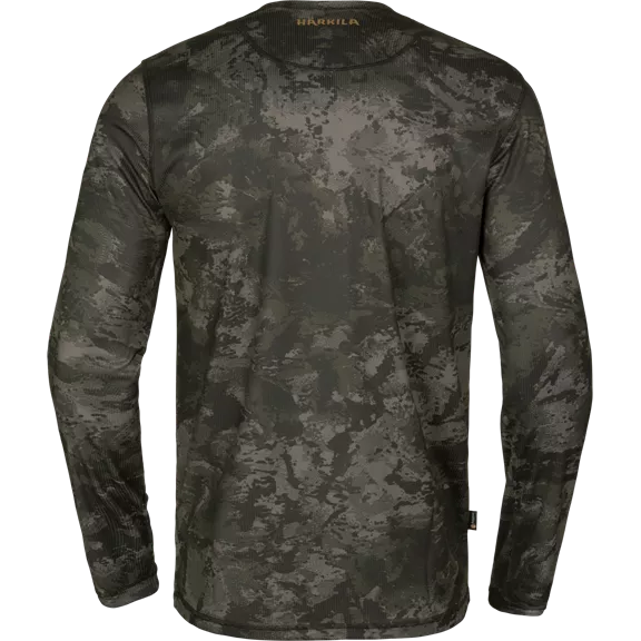 Härkila Noctyx camo férfi hosszú ujjú póló, AXIS MSP®Black 3XL