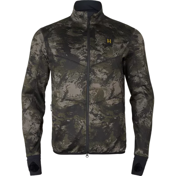 Härkila Noctyx camo full zip fleece, AXIS MSP®Black, L