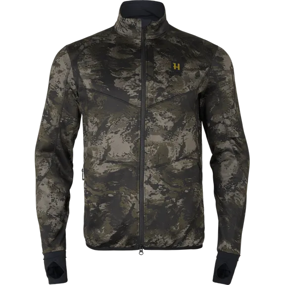 Härkila Noctyx camo full zip fleece, AXIS MSP®Black, L