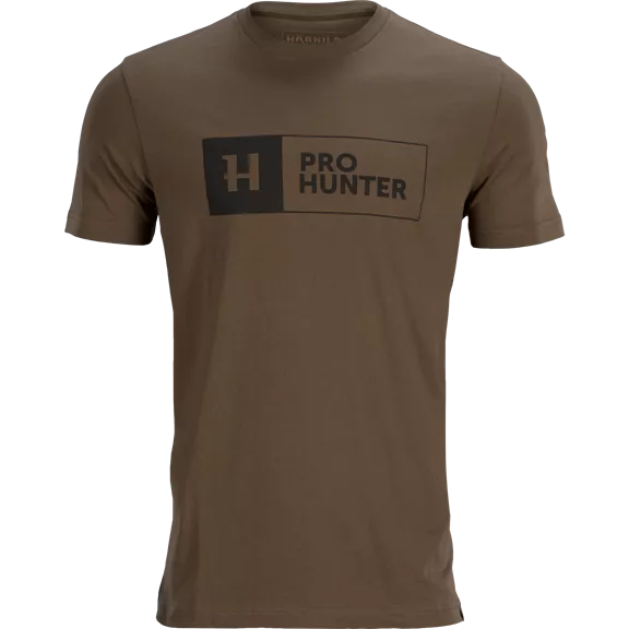 Härkila Pro Hunter férfi rövid ujjú póló, Slate brown, S