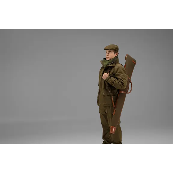 Härkila Retrieve vászon-bőr sörétes fegyvertok, Warm Olive, 135 cm
