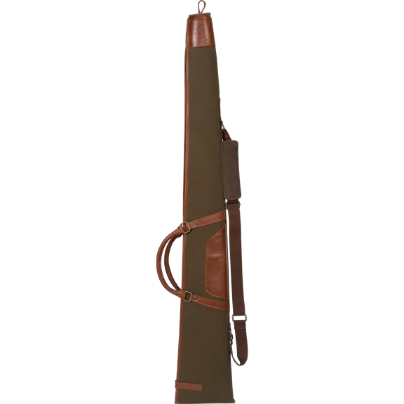 Härkila Retrieve vászon-bőr sörétes fegyvertok, Warm Olive, 135 cm