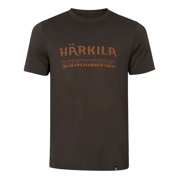 Härkila Scandinavian férfi rövid ujjú póló, Shadow Brown, M
