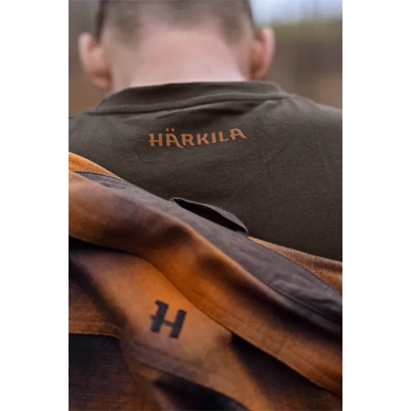 Härkila Scandinavian férfi rövid ujjú póló, Shadow Brown, M