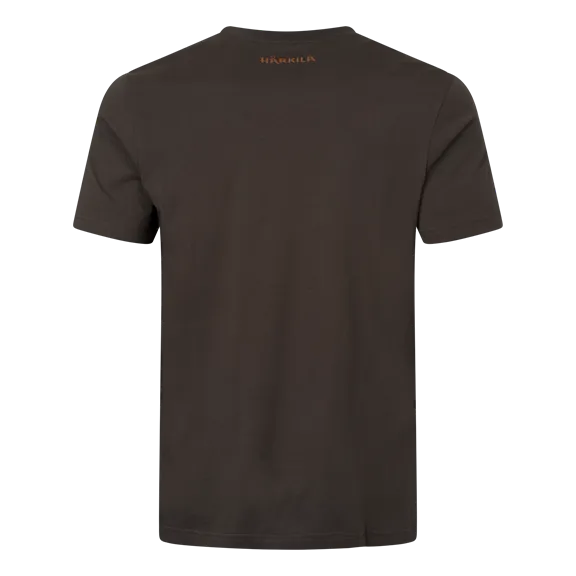 Härkila Scandinavian férfi rövid ujjú póló, Shadow Brown, M