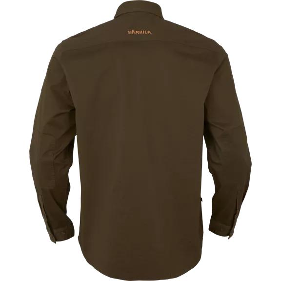 Härkila Trym férfi hosszú ujjú ing, Willow green, 3XL