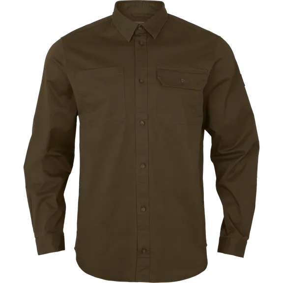 Härkila Trym férfi hosszú ujjú ing, Willow green, 3XL