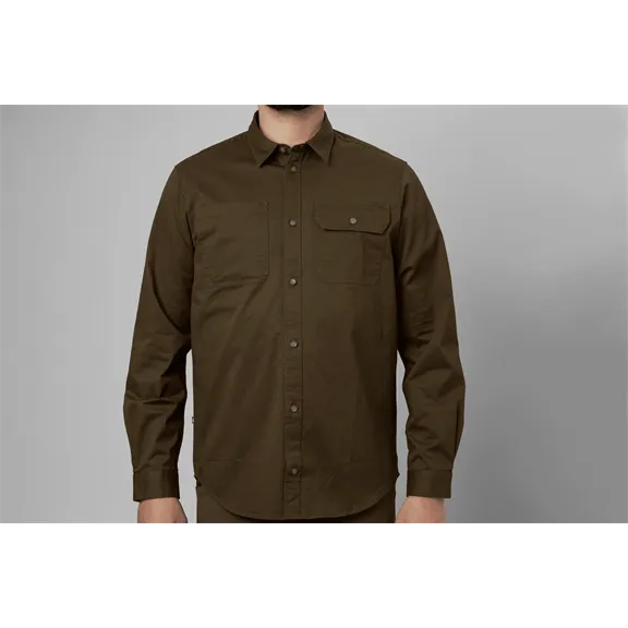 Härkila Trym férfi hosszú ujjú ing, Willow green, M