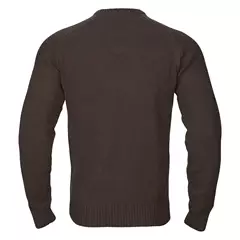 Härkila Vincent Merino V-nyakú férfi pulóver, Demitasse brown, XL