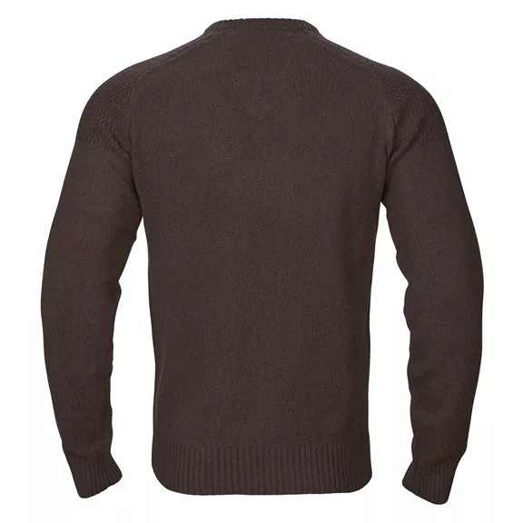 Härkila Vincent Merino V-nyakú férfi pulóver, Demitasse brown, XL