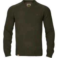 Härkila Vincent Merino V-nyakú férfi pulóver, Rosin, 3XL