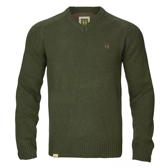 Härkila Vincent Merino V-nyakú férfi pulóver, Rosin, M
