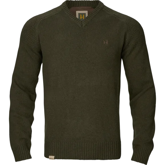 Härkila Vincent Merino V-nyakú férfi pulóver, Rosin, M