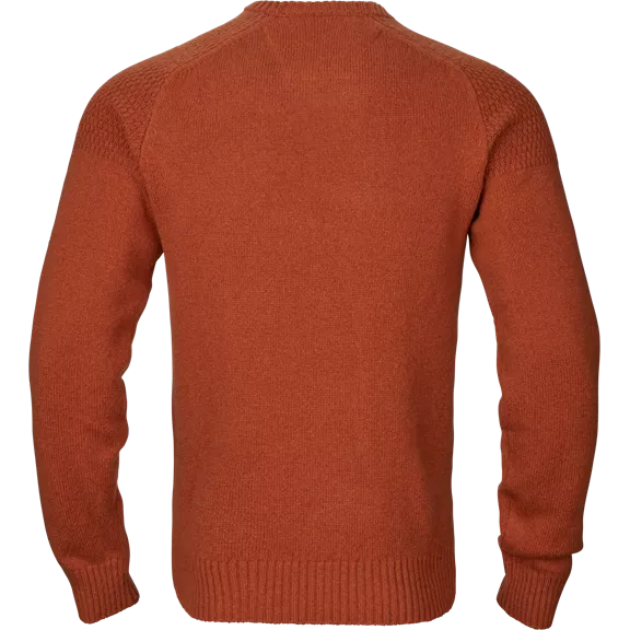 Härkila Vincent merino v-neck férfi pulóver, Bombay brown, XL