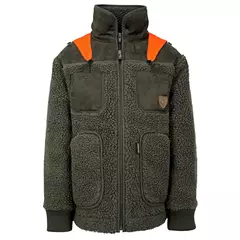 Hubertus Miporex gyerek műszörme kabát, oliv-orange, 128