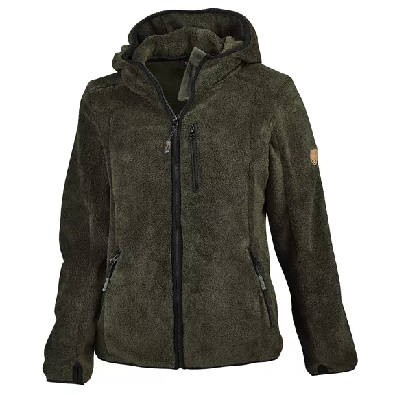 Hubertus Pirin Coral gyerek fleece kabát, dunkeloliv, 116