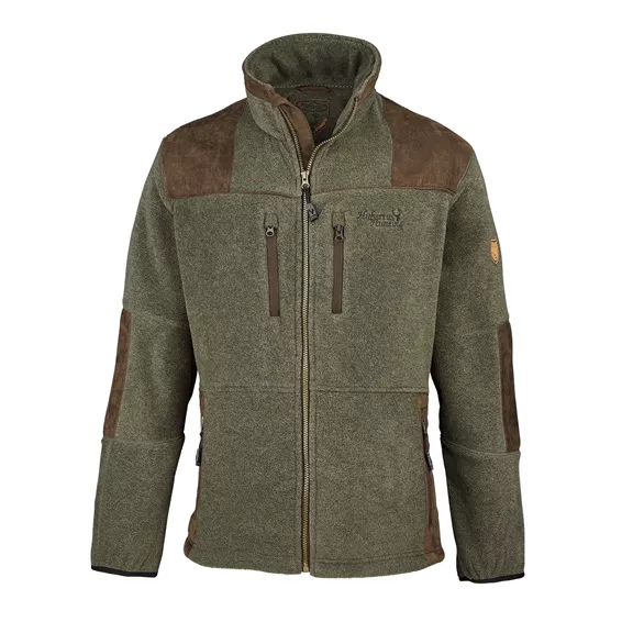 Hubertus férfi fleece kabát, oliv-braun, 3XL