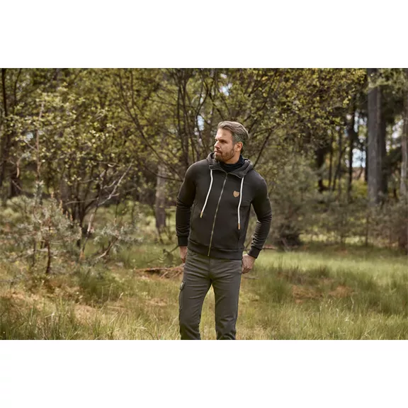 Hubertus férfi könnyű kapucnis dzseki, oliv-braun, L