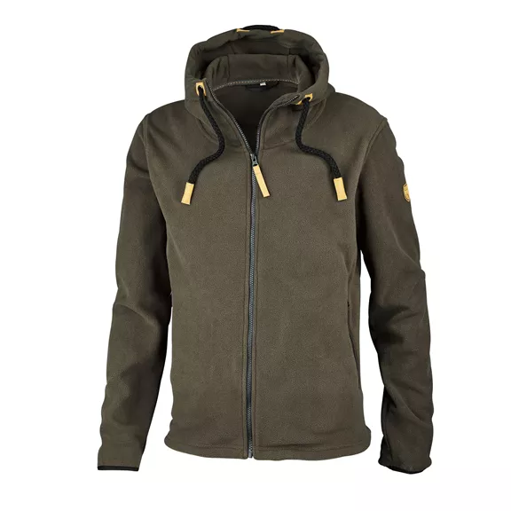 Hubertus férfi polárdzseki, olajzöld-barna, XL Hubertus férfi polárdzseki, olajzöld-barna, XL