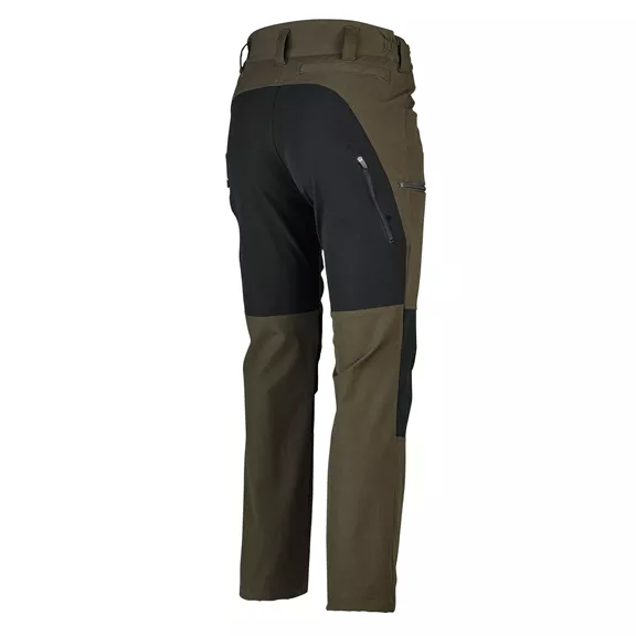 Hubertus férfi sztreccs vadásznadrág, olajzöld-fekete, 54