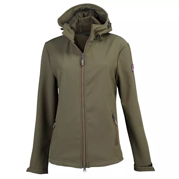 Hubertus női Softshell dzseki, sötét olajzöld, XL Hubertus női Softshell dzseki, sötét olajzöld, XL