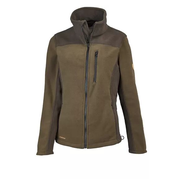 Hubertus női fleece kabát, Olajzöld/barna S