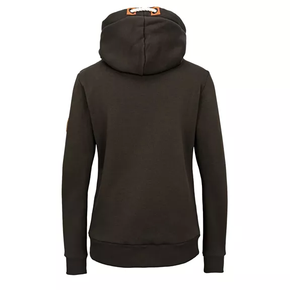 Hubertus női kapucnis pulóver, oliv-braun, L